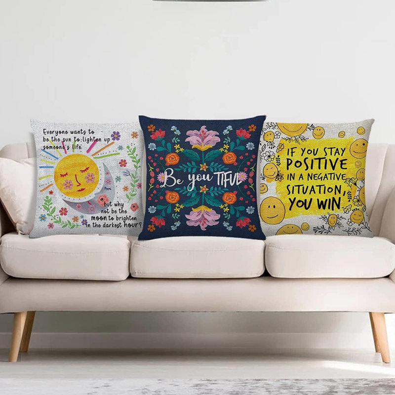 Housse de coussin en lin Golden Retriever, Fleur noire