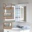 Armoire à pharmacie à DEL avec miroir, armoire de salle de bain murale désembuée avec tablettes réglables, port USB et fonction de mémoire-469226850