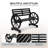 41" Wooden Wheel Bench Outdoor-1642404082