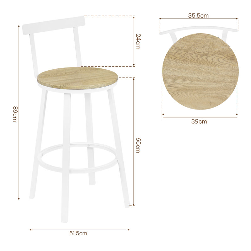 Counter Stool, Light Woodlook