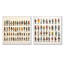 «Gray People Patchwork Childrens Art I», ensemble de 2 reproductions d'art sur toile-102587384-102587382