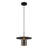 1 - Light Black/Brass Cylinder Pendant