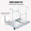 Metal Open Pull Out Rubbish Bin - 35L