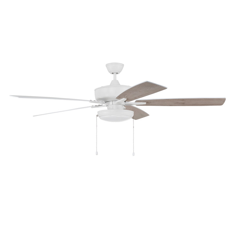 Medberry 60'' Ceiling Fan with LED Lights, White