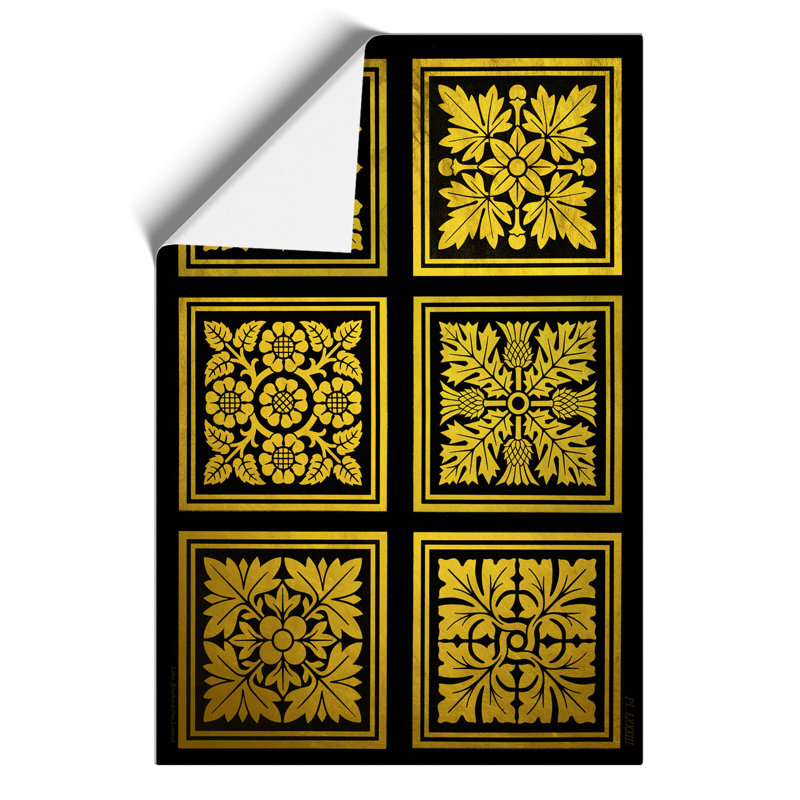 Golden Patterns - Frameless Print, 42cm H x 30cm W x 0.1cm D