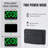 Large Digital Wall Clock,9.5 Inch,Led Alarm Clock With Big Digits,DST,Dual Alarm,3-Level Brightness For Living Room Bedrooms Classroom Decor-Green