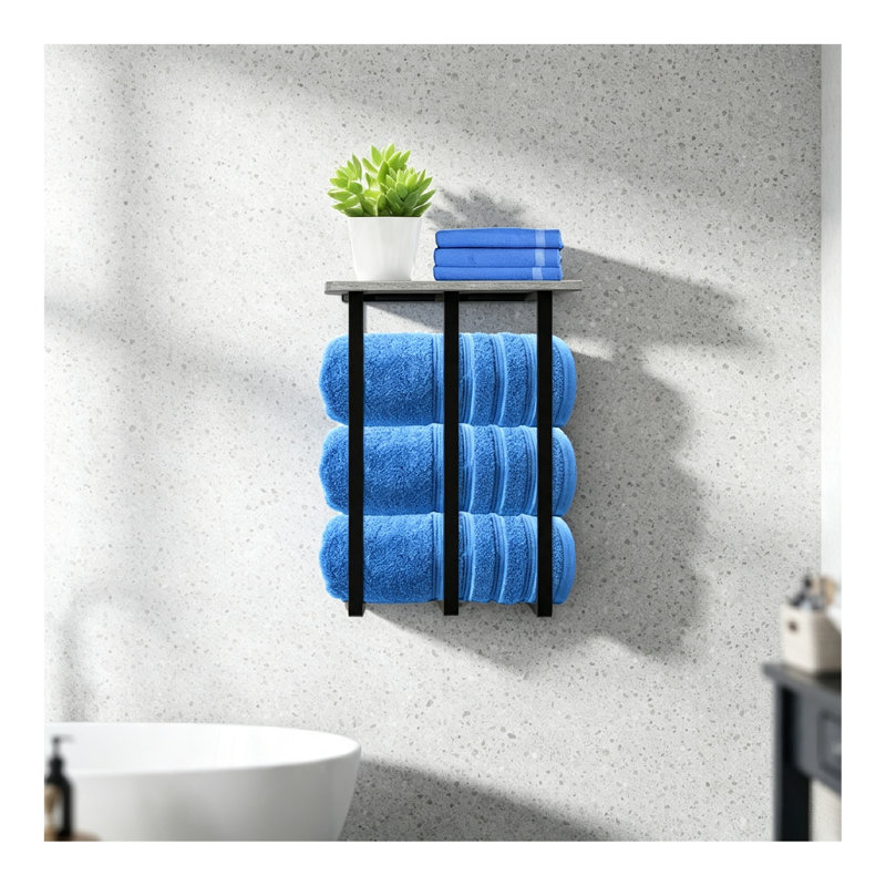34 cm L Iron Towel Rack