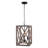 Kalida 3 - Light Walnut Lantern Pendant