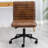 Faux Leather Mid Back Swivel Computer Task Desk Chair-91696632-101109633