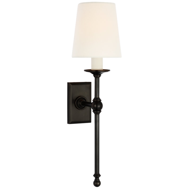 Classic 1 - Light Candle Wall Light, Bronze