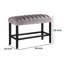 Banc rembourré en velours Jadell
