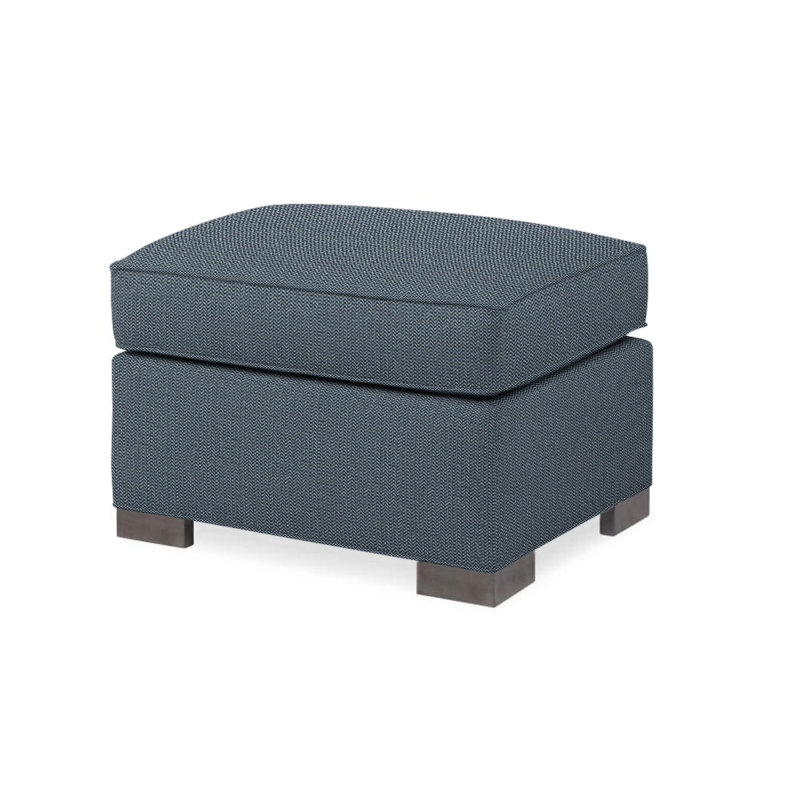 Willem Outdoor Ottoman, Navy Blue 71628L58