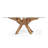 Ironton Glass Top Solid Wood Base Dining Table