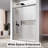 Uks13 56 In. To 60 In. W X 76 In. H Right-Side Opening Semi-Frameless Triple Bypass Sliding Shower Door With 5/16 In. (8Mm) Clear Glass In Brushed Nickel-121869876-121255067-121255069