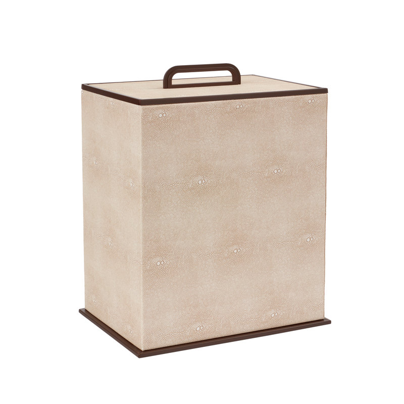 Addison Ross Decorative Bin, Cream/Brown