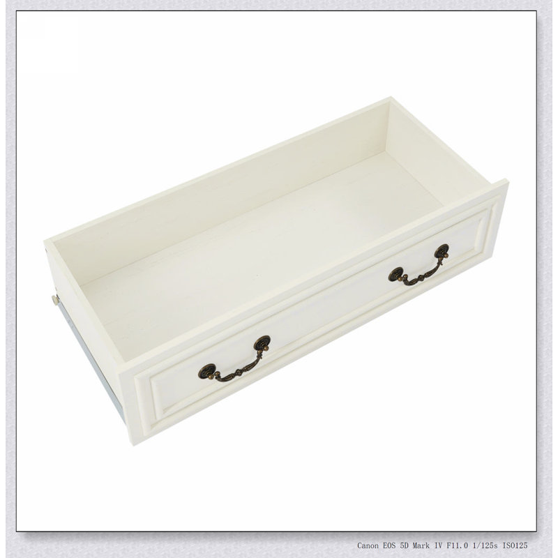 Commode blanche moderne à 5 tiroirs pour la chambre à coucher - Rangement spacieux, conception robuste et sécuritaire avec des textures en relief et des bords biseautés
