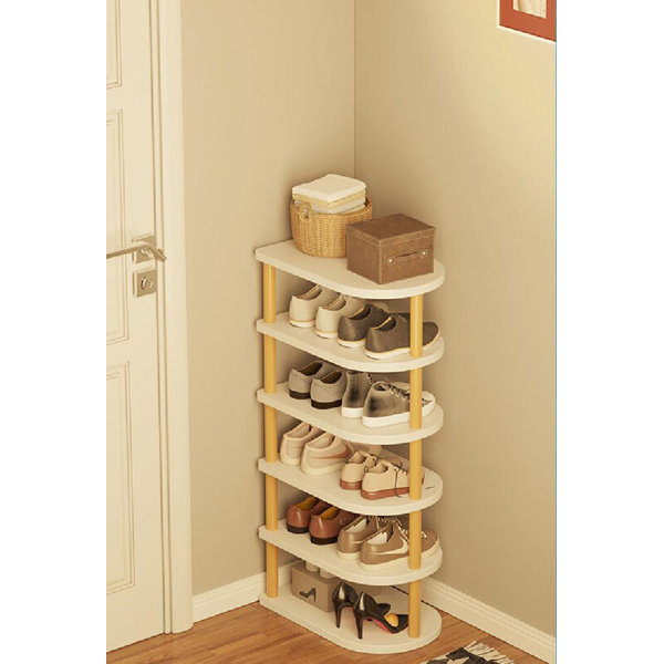 Wildon Home® 12 Pair Solid Wood Shoe Rack