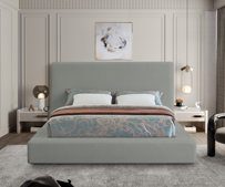 Ishia Upholstered Platform Bed - Multiple Sizes & Colors