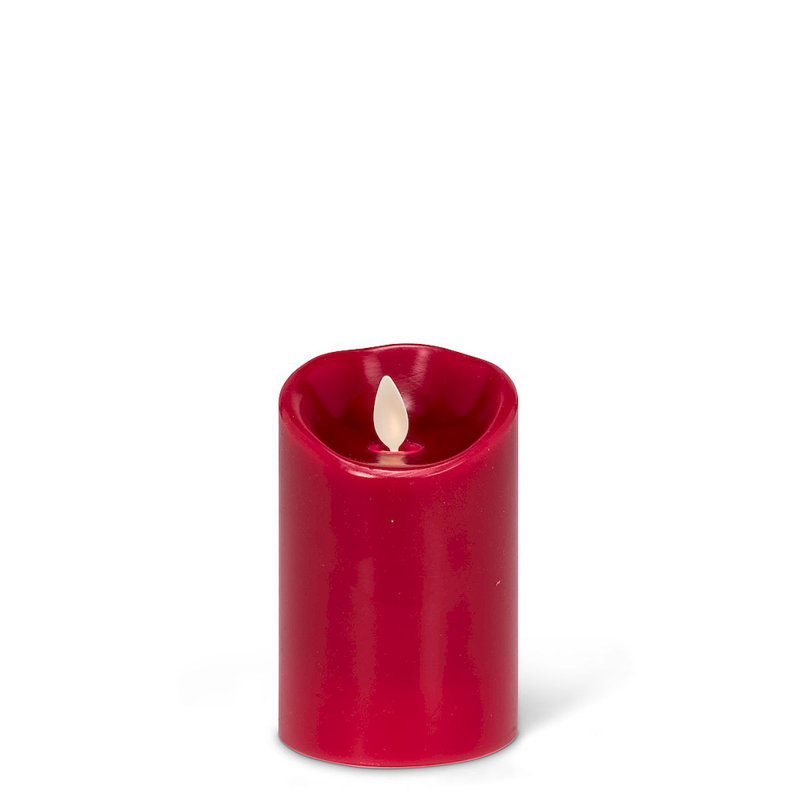 Bougie DEL sans flamme sans parfum, H 4,5 po x l 3 po x P 3 po