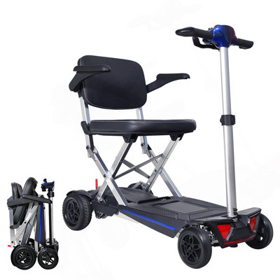 MOBIFREE Powered Lightweight Manual Folding Mobility Scooter M2020 For Adults And Seniors.