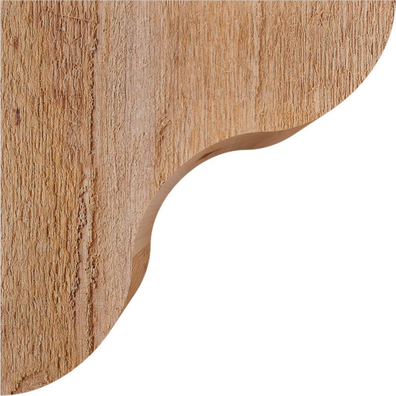 Corbeau Carmel, H 10 po x l 4 po x P 10 po, Sciage brut, Cèdre rouge