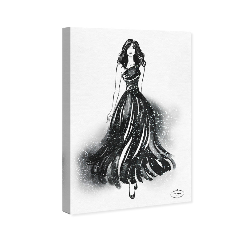 Fashion and Glam Runway Flow, impression, H 15 po x l 10 po x P 1,5 po, Toile tendue