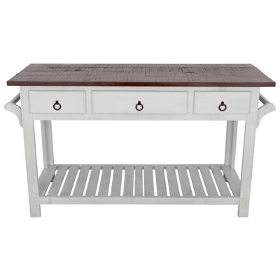 Sirenna Solid Wood Kitchen Island