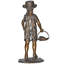 Hattie with Her Puppy Cast Bronze Garden Statue