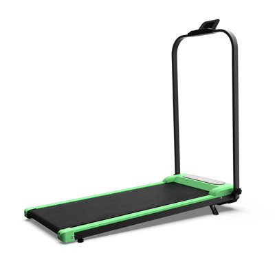 Tapis roulant pliable avec guidon et inclinaison, tapis de marche et de vibration portatif sous le bureau 2 en 1, moteur de 2,0 ch, vitesse réglable de 0,5 à 5 mph, affichage à DEL de 0% à 8% et poids de 300 lb
