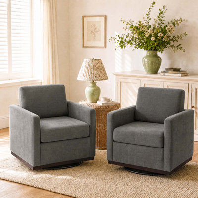 Fauteuil rembourré pivotant