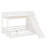Bunk Bed With Slide, Storage Staircase, Pine Solid Wooden Bunk Bed With Safety Guardrails