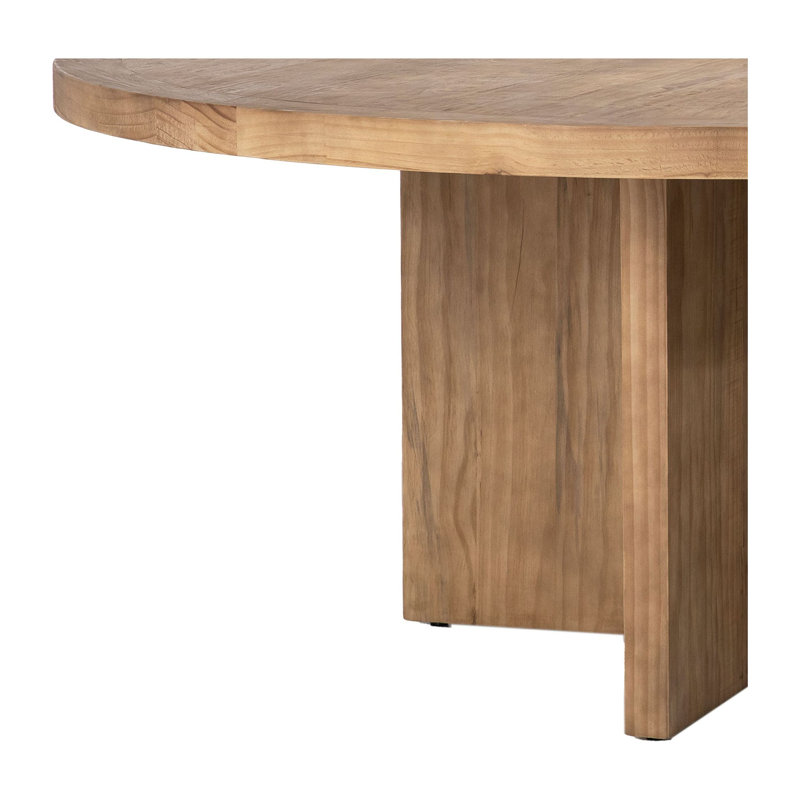 Harley Pine Solid Wood Pedestal Dining Table, 30'' H x 60" W x 60" L