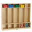 Casier ECR4Kids 5 sections avec banc, mobilier de salle de classe-107513173