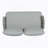Steel Loveseat And Table, Off White+Grey-1833923251-1833923249