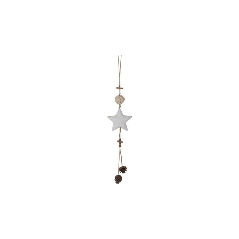 21.1'' Wood Astrology & Stars Holiday Shaped Ornament