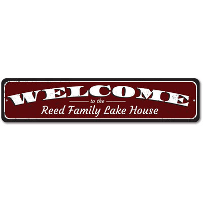 Panneau «Welcome To The Family» Lake House