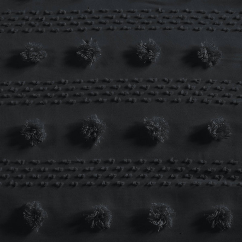 Elegant Black Bedding Sets, Polyester Jacquard, Cozy Home Style