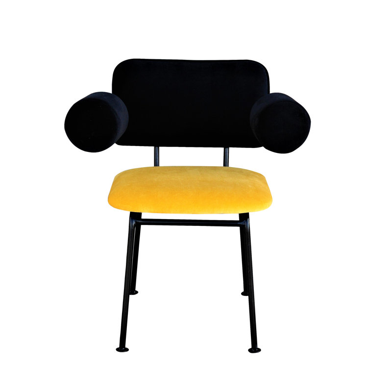Bee Upholstered Armchair, Yellow