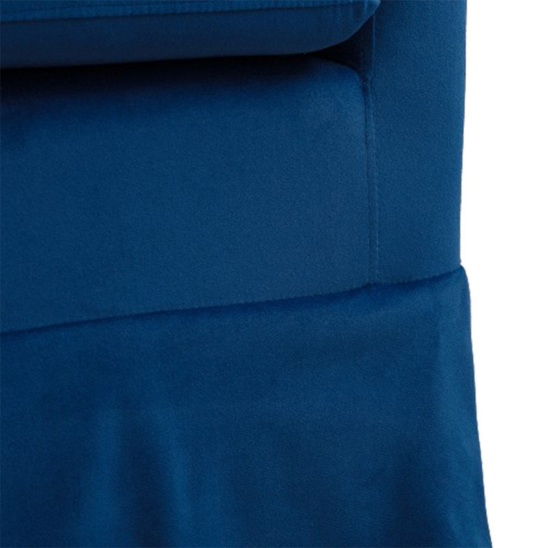 Breiona 27.36" Wide 360-Degree Swivel Chair, Blue Velvet