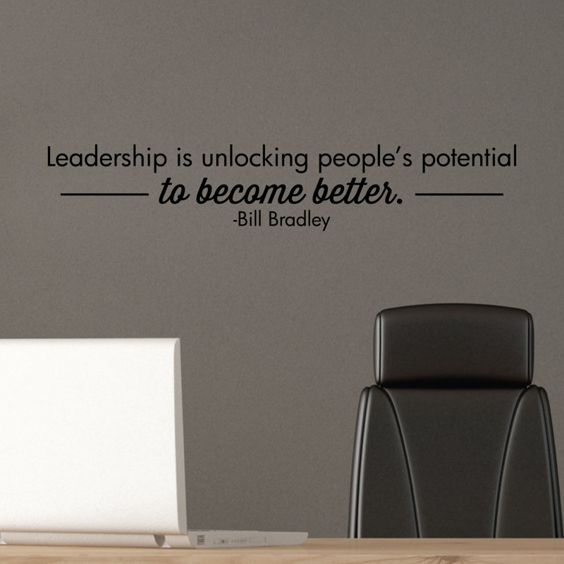 Adhésif décoratif « leadership is unlocking » par office bill bradley