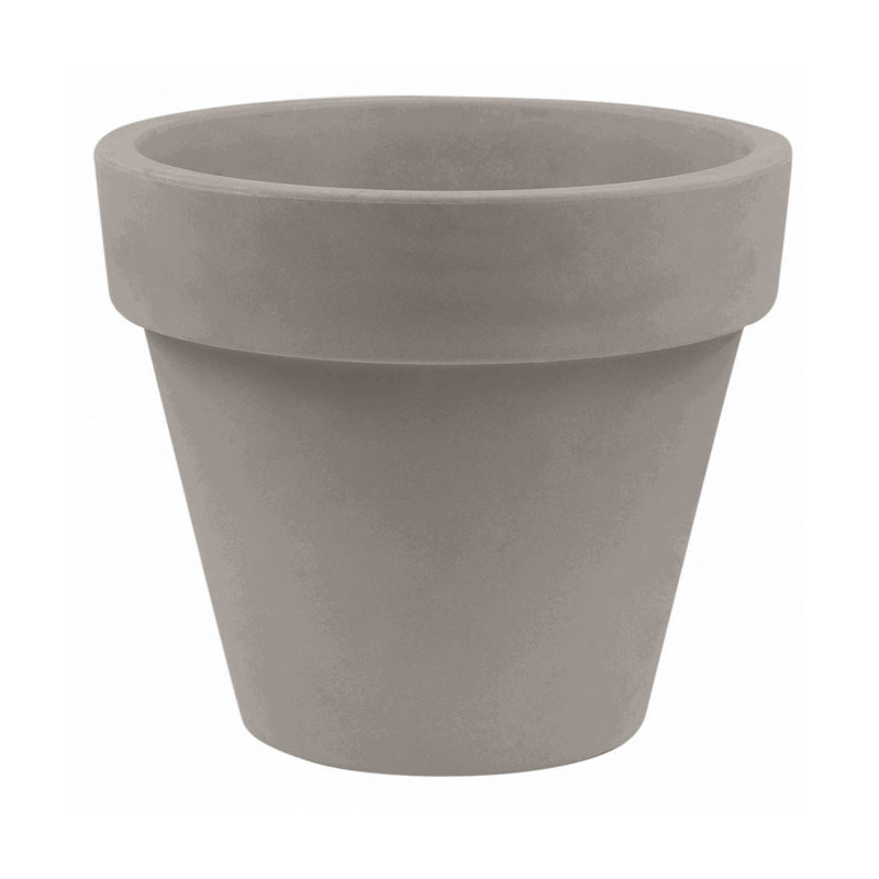 Pot à fleurs en résine Maceta, Taupe, H 16,75 po x l 19,75 po x P 19,75 po