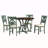 5-Piece Round Dining Table And Chair Set With Special-Shaped Legs And An Exquisitely Designed Hollow Chair Back For Dining Room-2081962884-2081962883