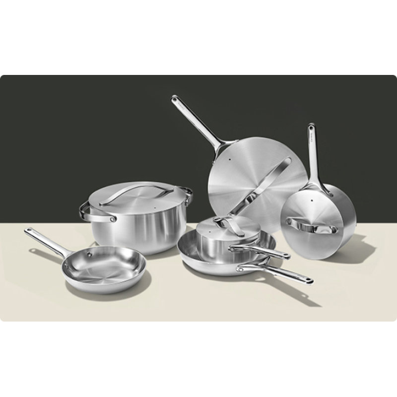 Caraway 3Qt Stainless Steel Saucepan W/ Lid, 3 quarts