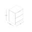 Ensemble de table de chevet 2 tiroirs H 23,7 po Aroob-1948149900-1998719760