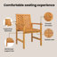 5 - Person Wood Patio Dining Set with Rectangular Table