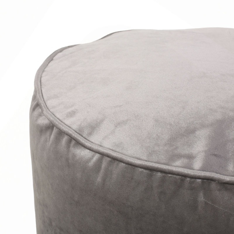 Shimon Cylinder Pouf, Grey