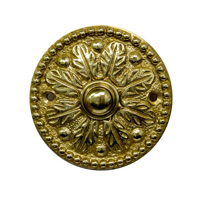 Ornate Round Doorbell Button