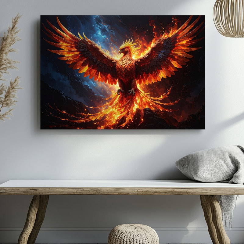 Toile d'art murale Phoenix Rising, H 30 po x l 40 po