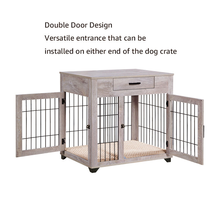 Tucker Murphy Pet Adrihana Pet Crate Size: 34.46 H x 42.52 W x 29.92 D DAD221B022614557ADF472F5958CE9E2