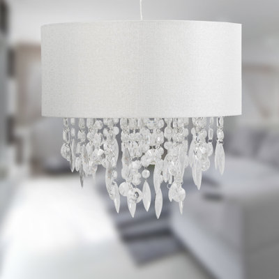 30 cm H Drum Pendant Shade ( Clip On )